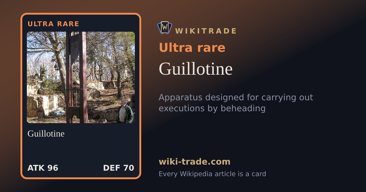 Guillotine — Ultra rare card