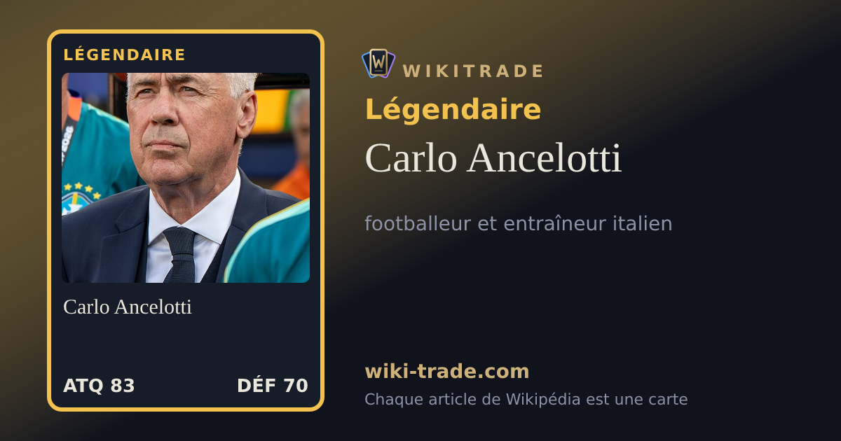Carlo Ancelotti — carte Légendaire