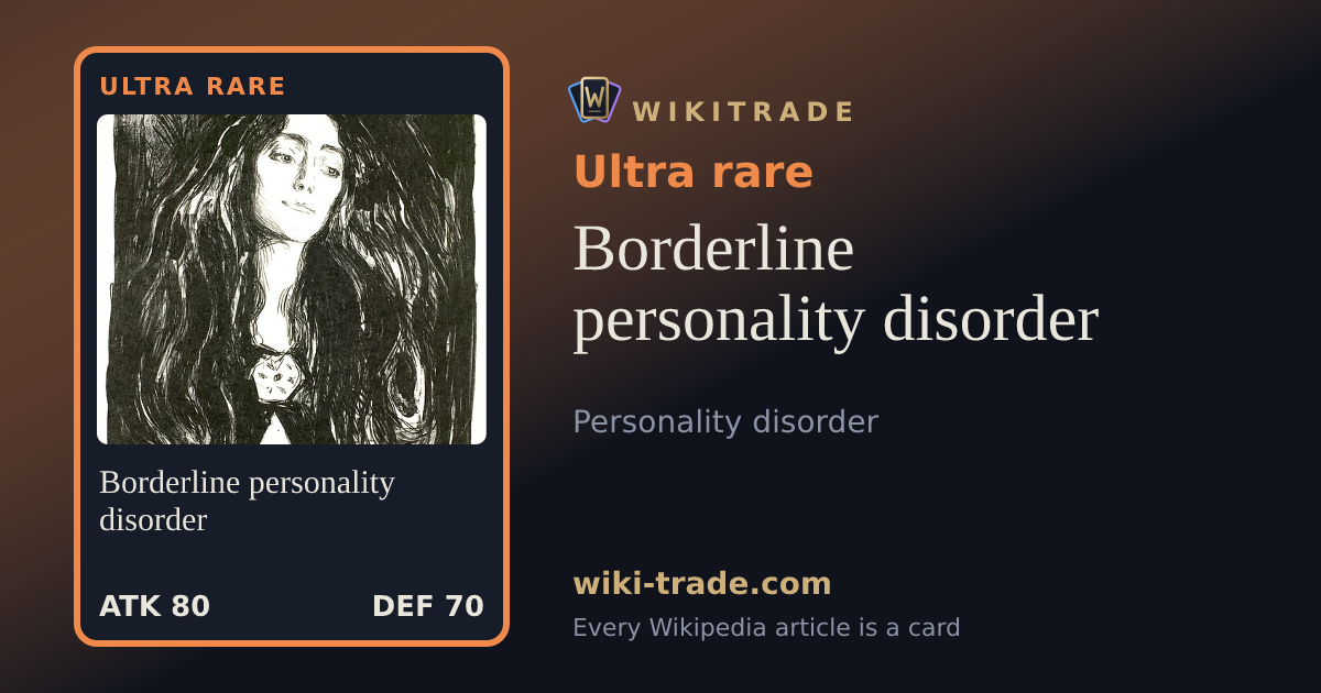 Borderline personality disorder — Ultra rare card