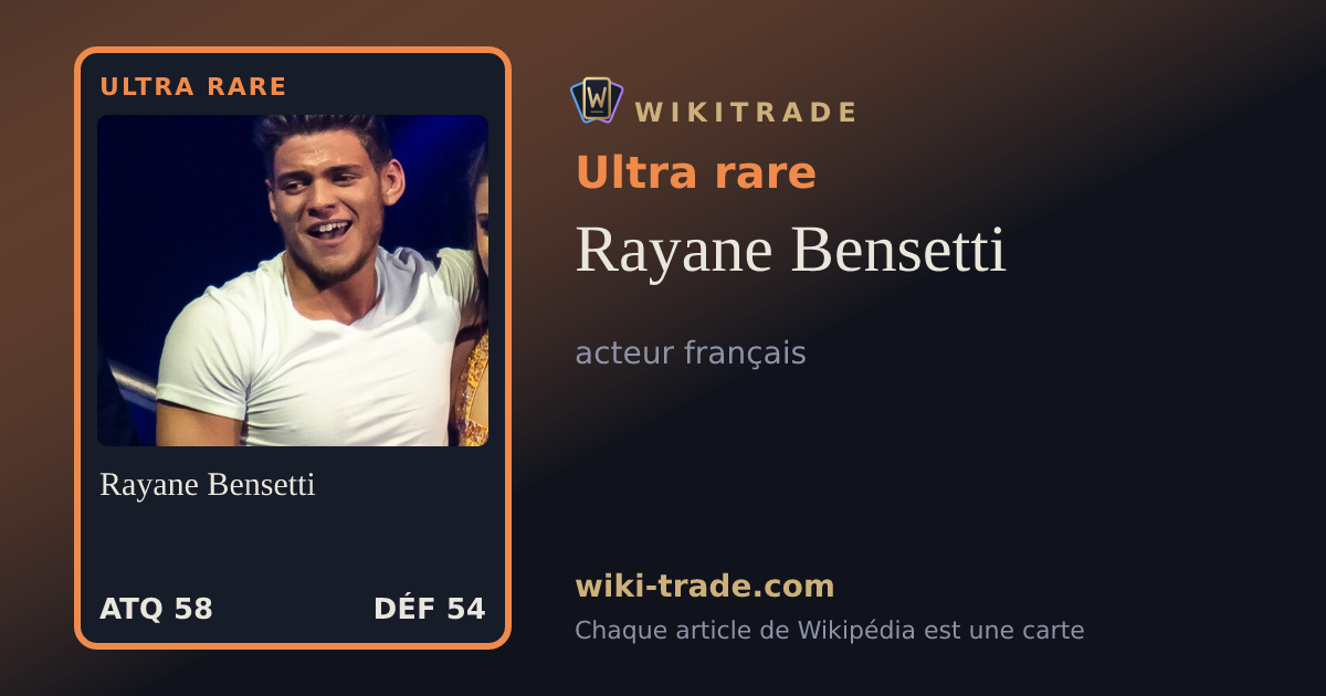 Rayane Bensetti — carte Ultra rare
