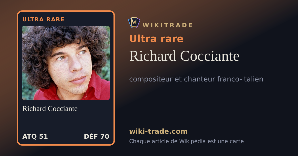 Richard Cocciante — carte Ultra rare