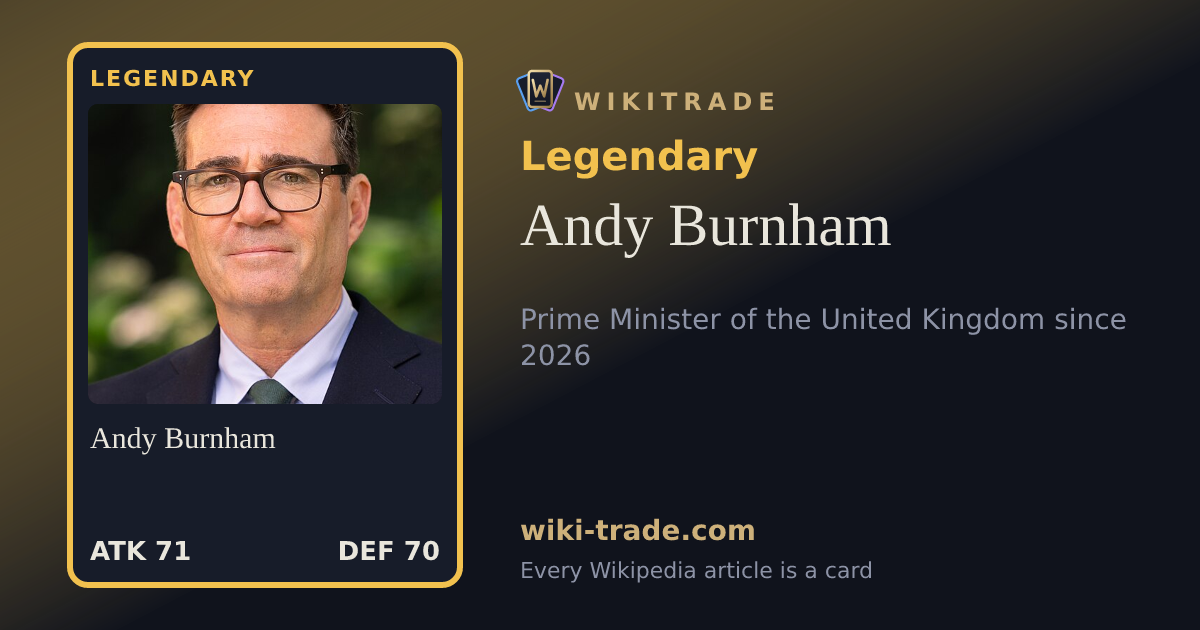 Andy Burnham — Legendary card