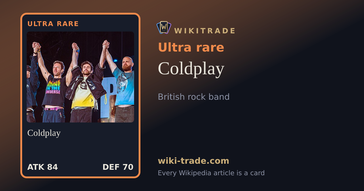 Coldplay — Ultra rare card