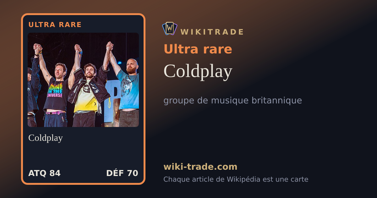 Coldplay — carte Ultra rare