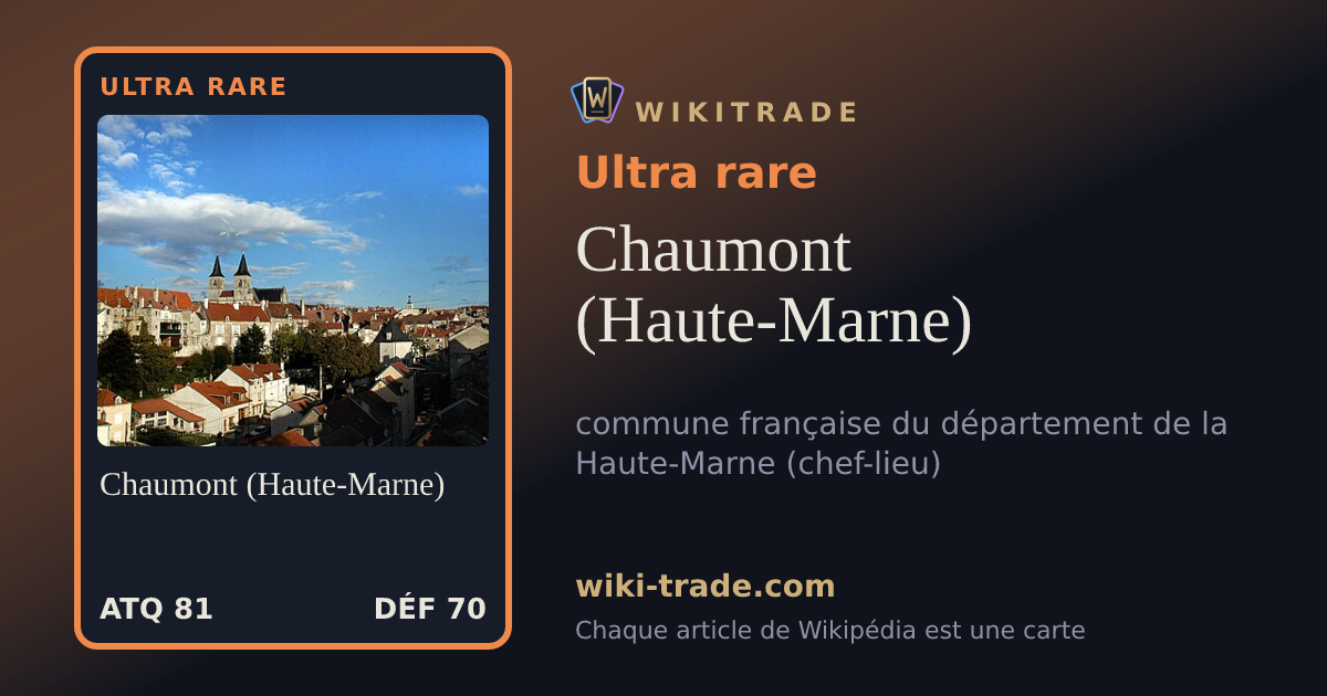 Chaumont (Haute-Marne) — carte Ultra rare