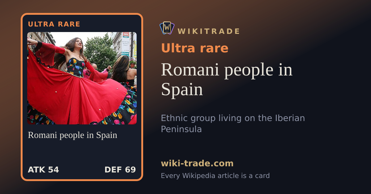 Romani people in Spain — Ultra rare card
