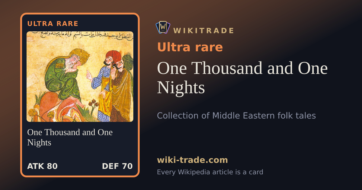One Thousand and One Nights — Ultra rare card