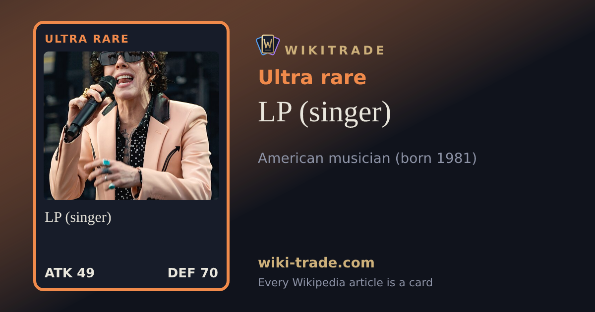 LP (singer) — Ultra rare card