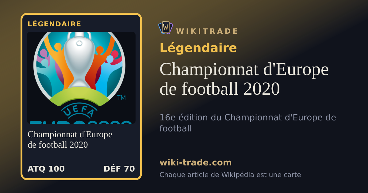 Championnat d'Europe de football 2020 — carte Légendaire