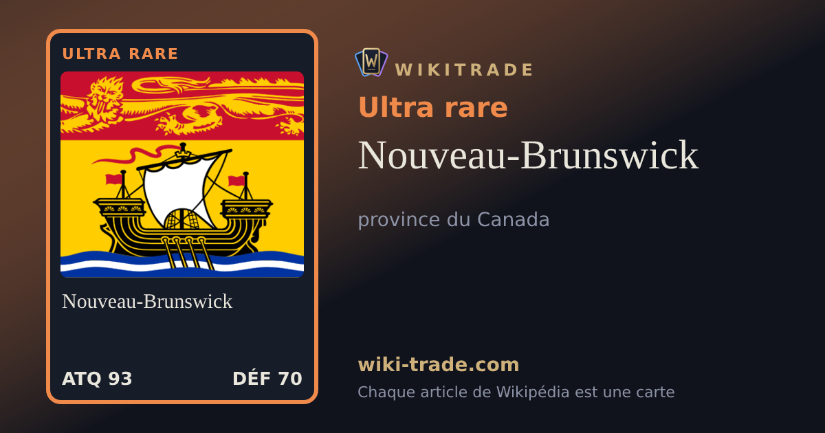 Nouveau-Brunswick — carte Ultra rare
