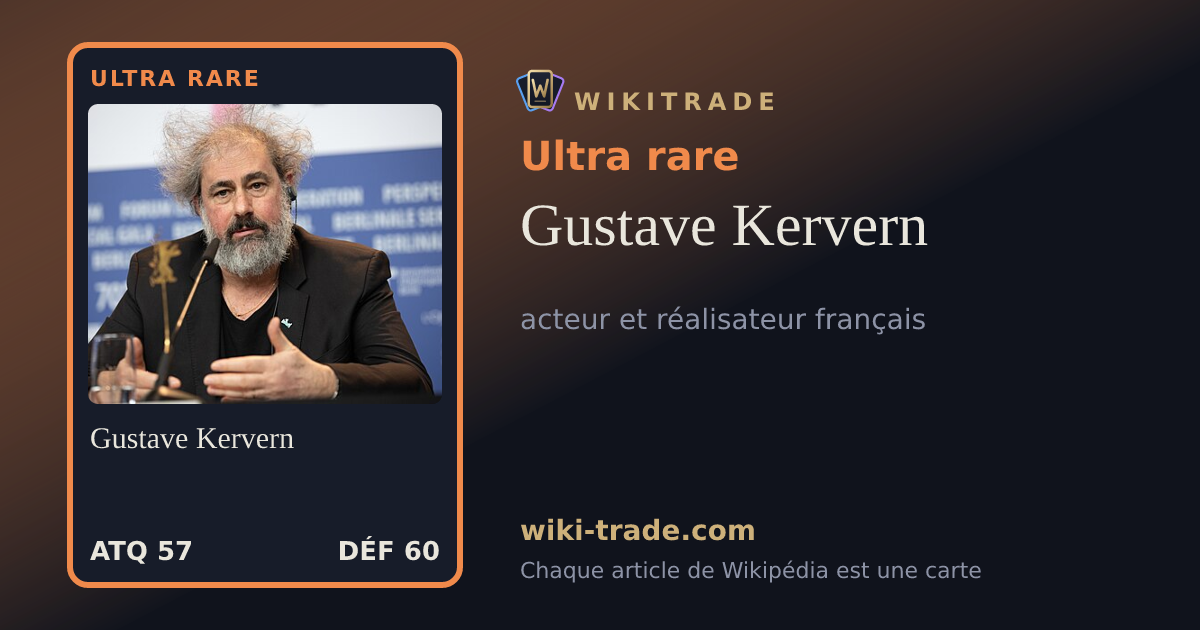 Gustave Kervern — carte Ultra rare