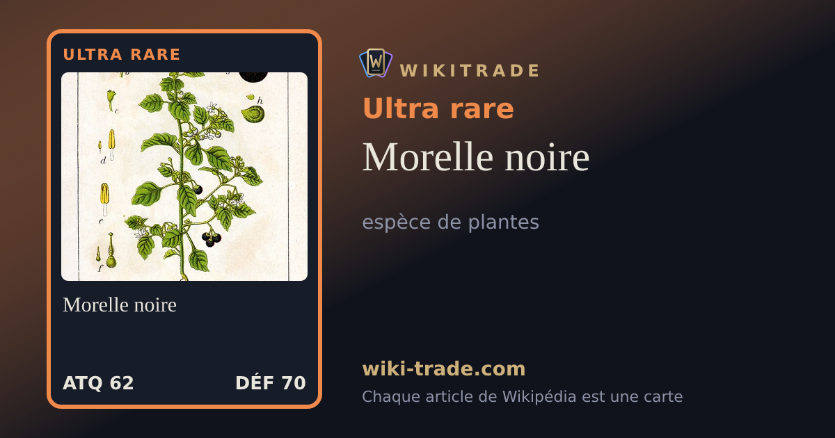 Morelle noire — carte Ultra rare