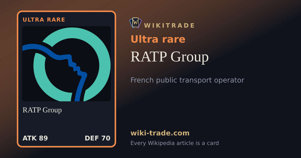 RATP Group — Ultra rare card