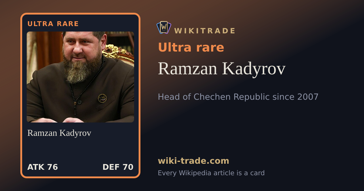 Ramzan Kadyrov — Ultra rare card