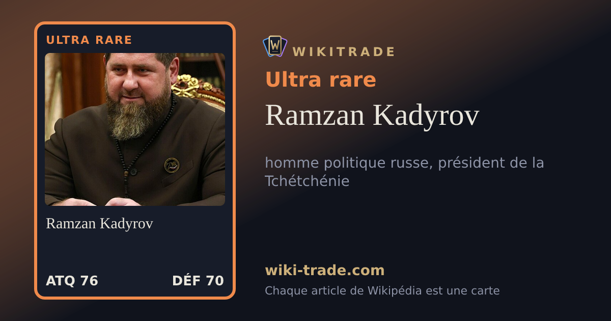 Ramzan Kadyrov — carte Ultra rare