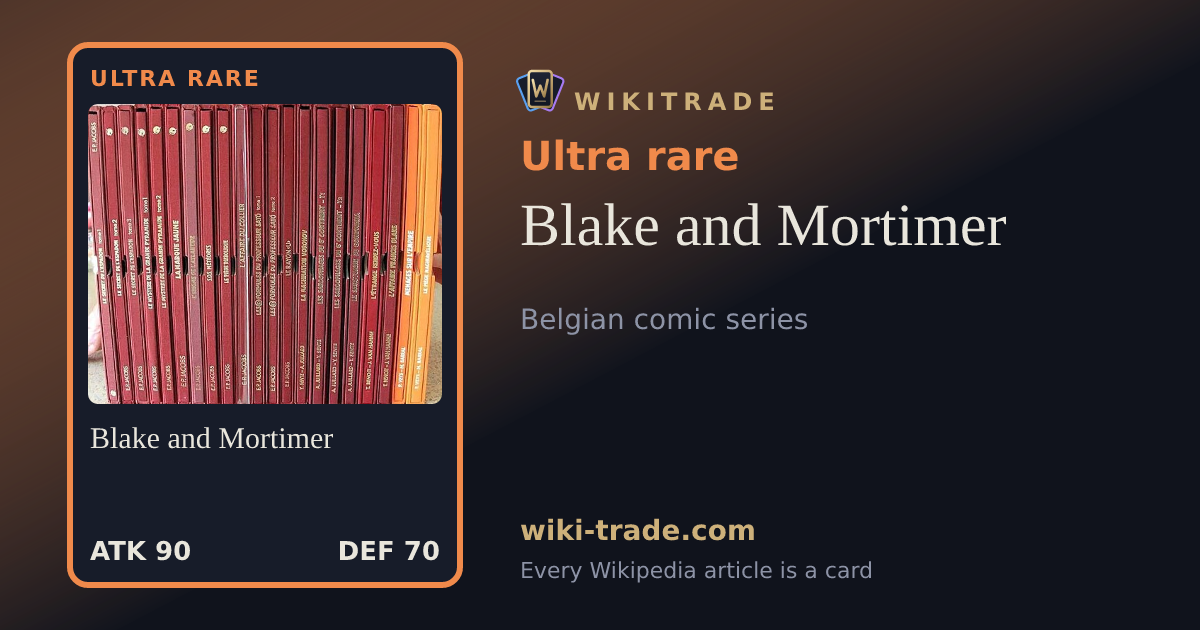 Blake and Mortimer — Ultra rare card