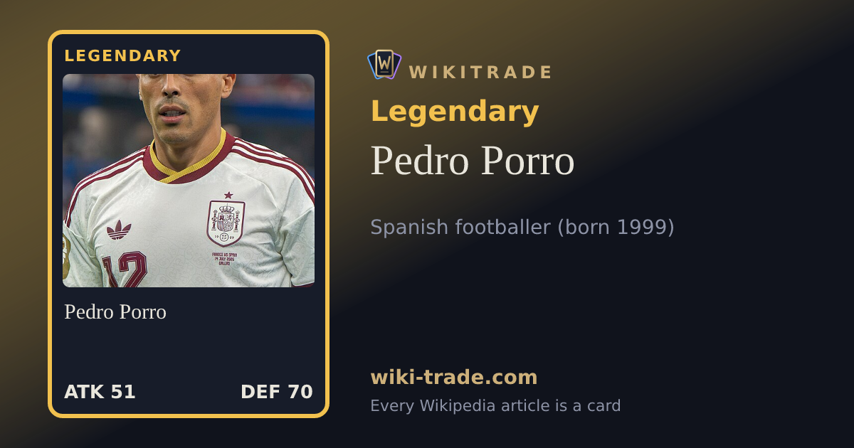 Pedro Porro — Legendary card