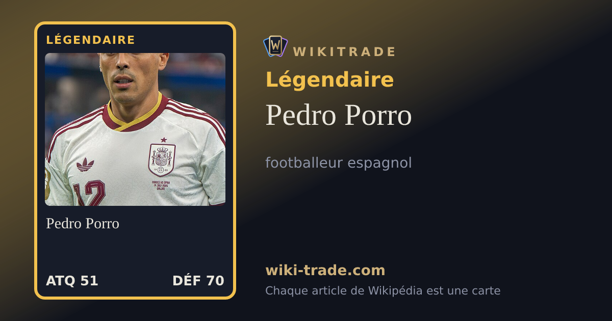 Pedro Porro — carte Légendaire