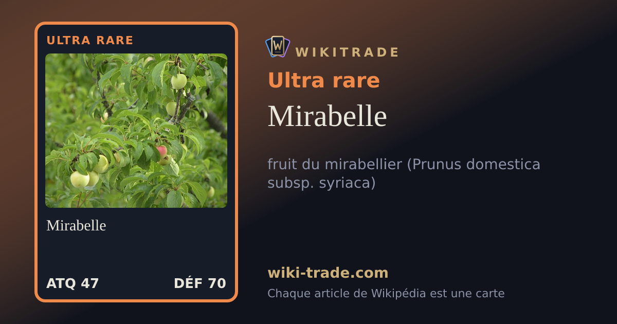 Mirabelle — carte Ultra rare