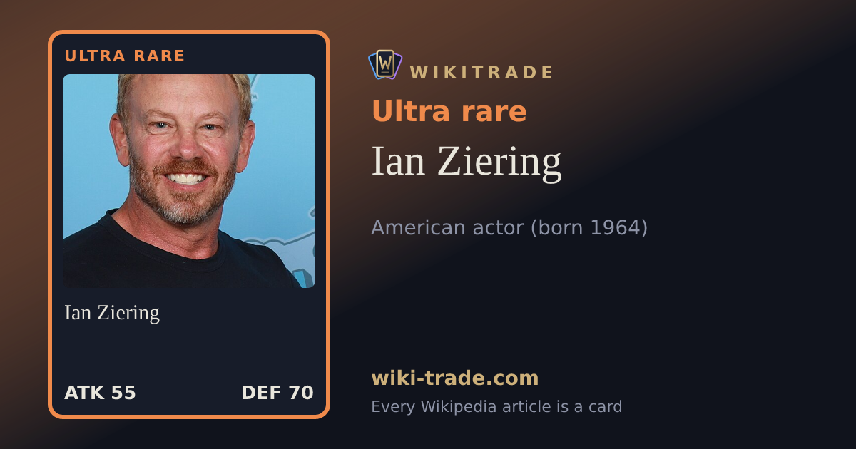 Ian Ziering — Ultra rare card