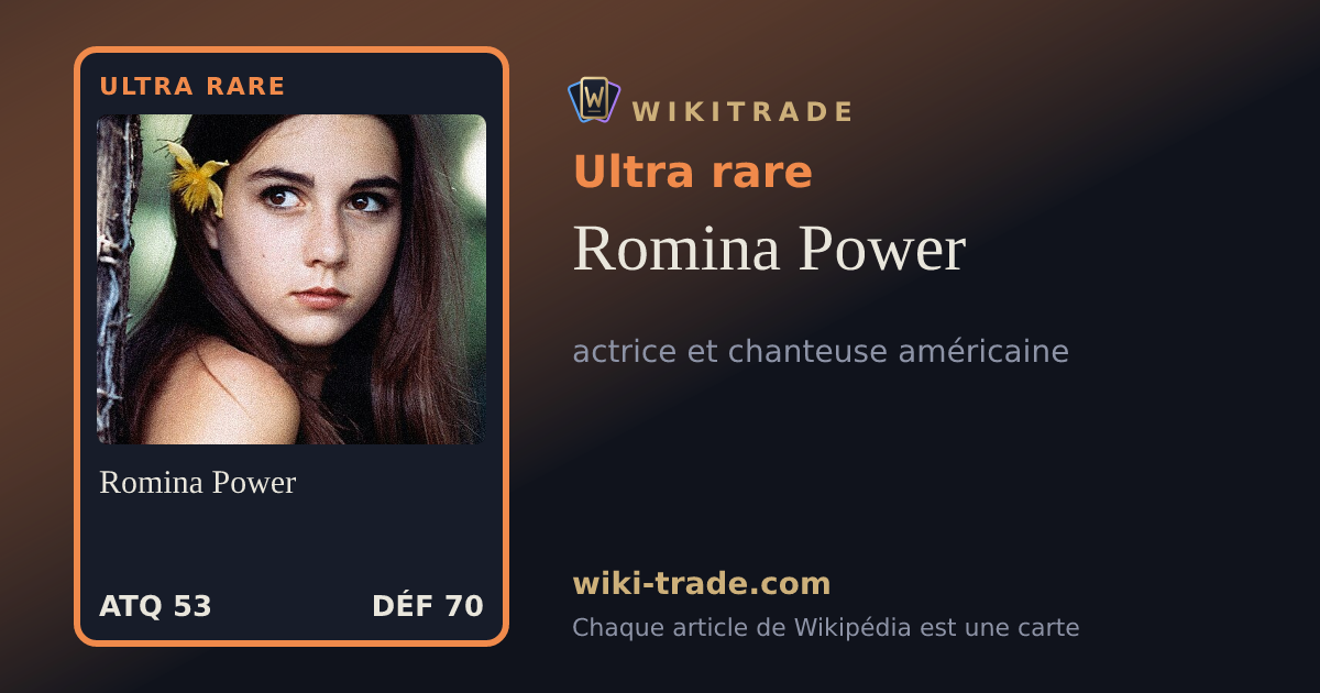Romina Power — carte Ultra rare