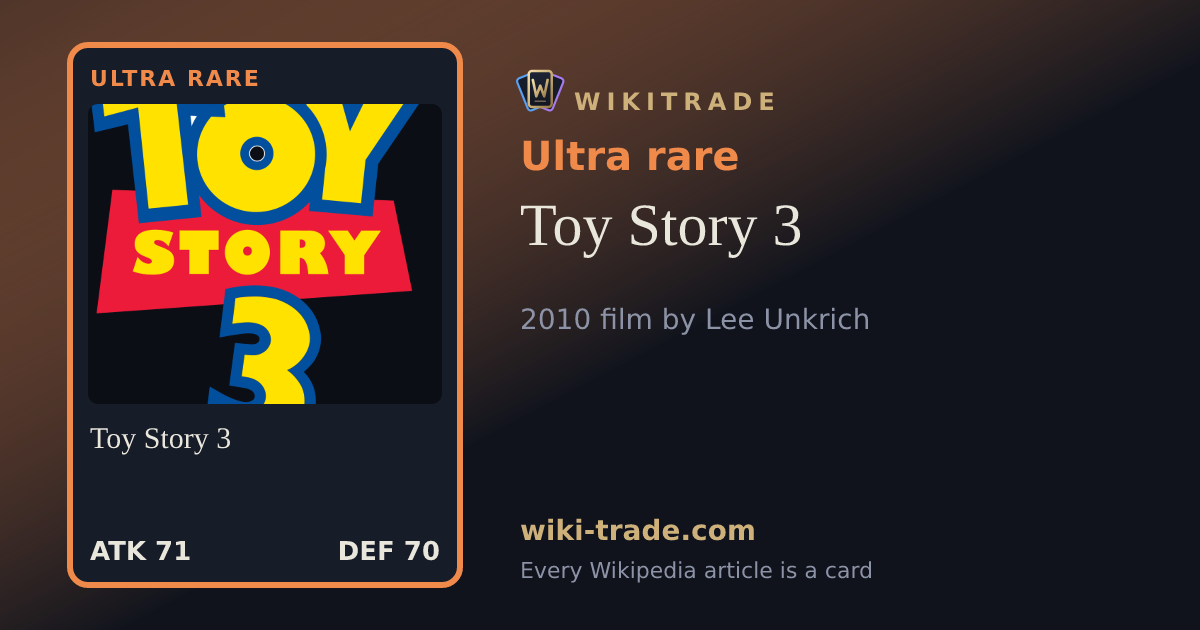 Toy Story 3 — Ultra rare card