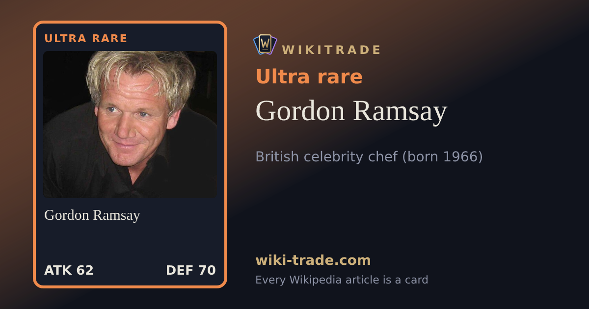 Gordon Ramsay — Ultra rare card