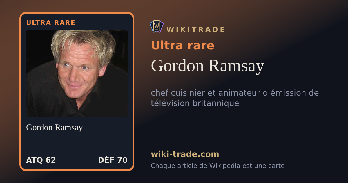 Gordon Ramsay — carte Ultra rare
