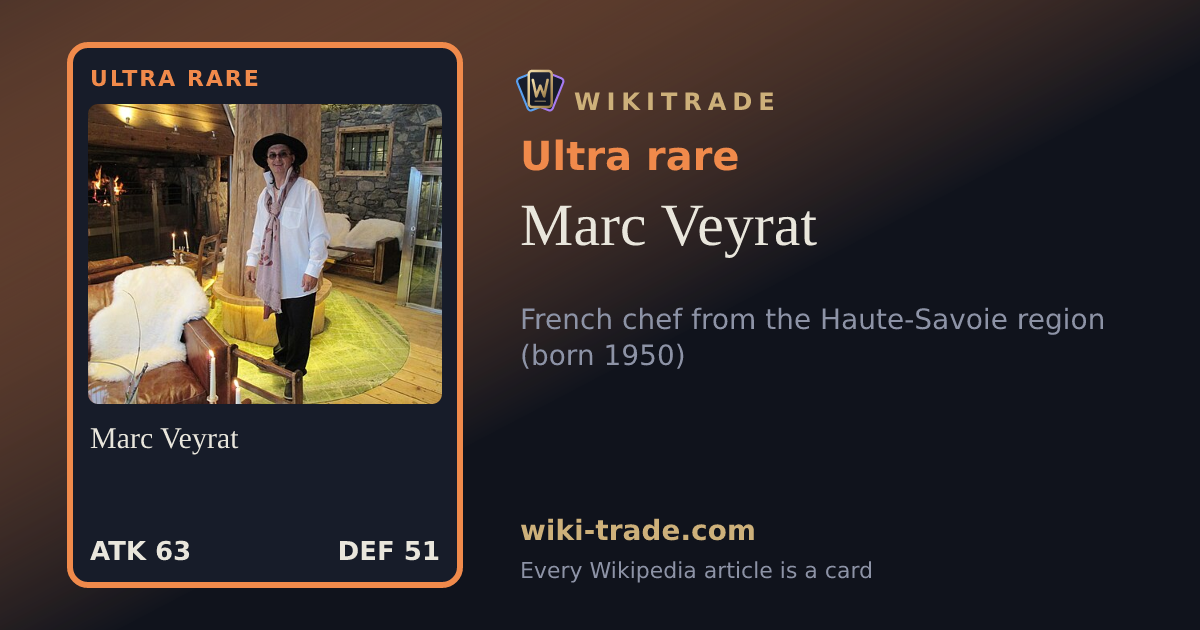 Marc Veyrat — Ultra rare card