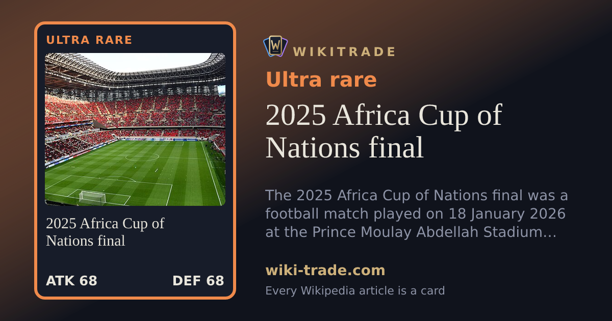 2025 Africa Cup of Nations final — Ultra rare card
