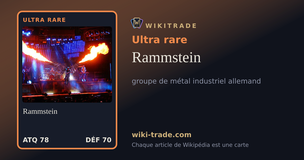 Rammstein — carte Ultra rare