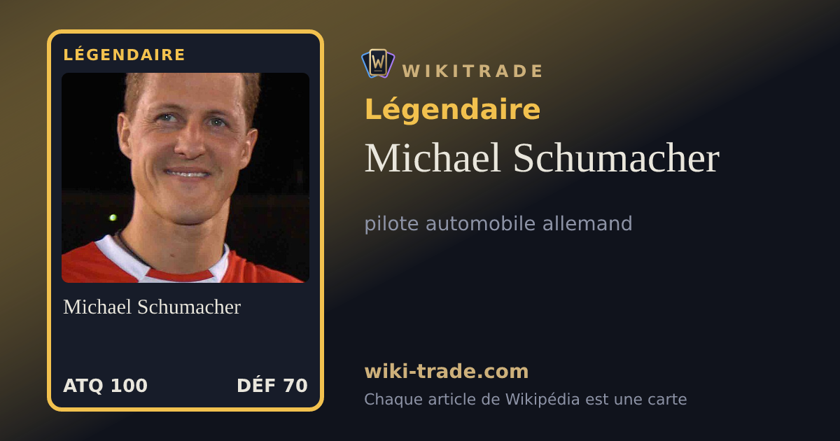 Michael Schumacher — carte Légendaire