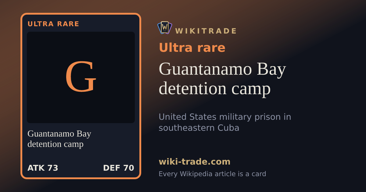 Guantanamo Bay detention camp — Ultra rare card