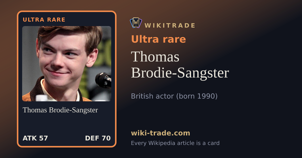 Thomas Brodie-Sangster — Ultra rare card