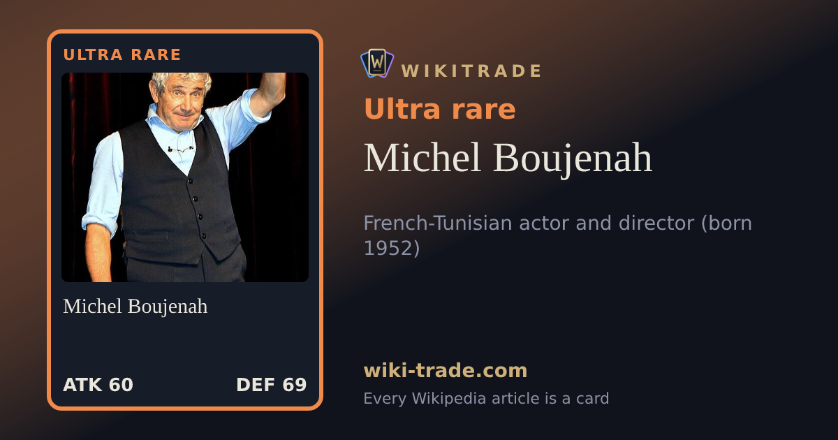 Michel Boujenah — Ultra rare card