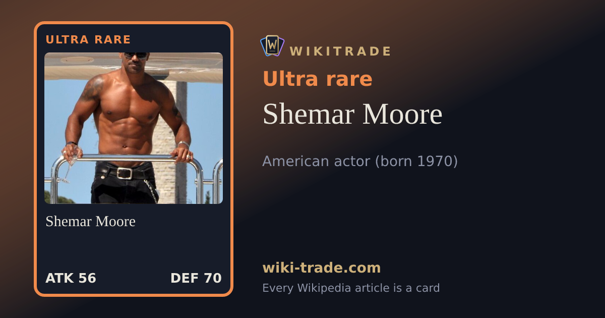 Shemar Moore — Ultra rare card