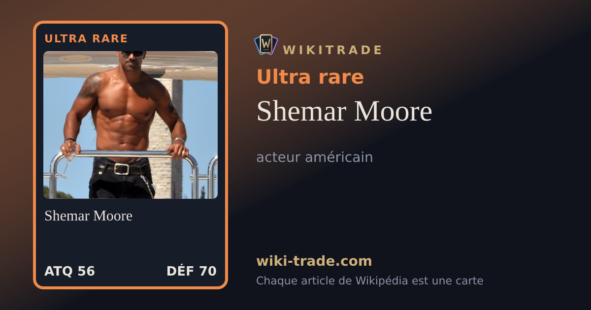 Shemar Moore — carte Ultra rare