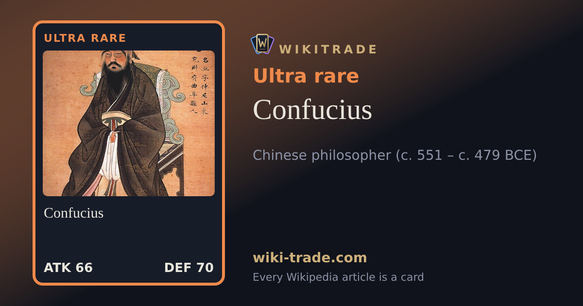 Confucius — Ultra rare card