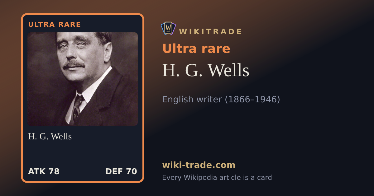 H. G. Wells — Ultra rare card