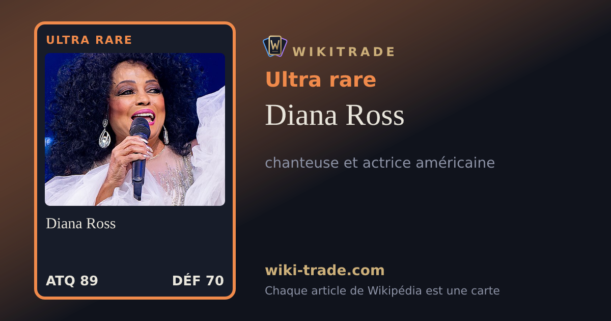 Diana Ross — carte Ultra rare