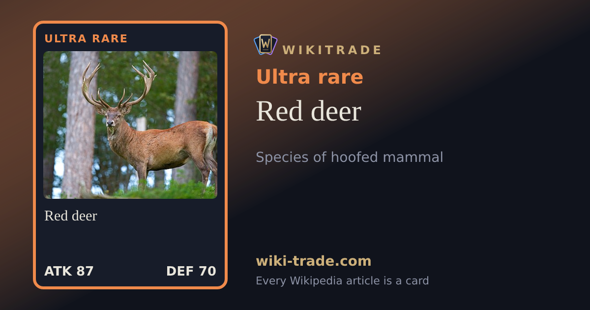 Red deer — Ultra rare card