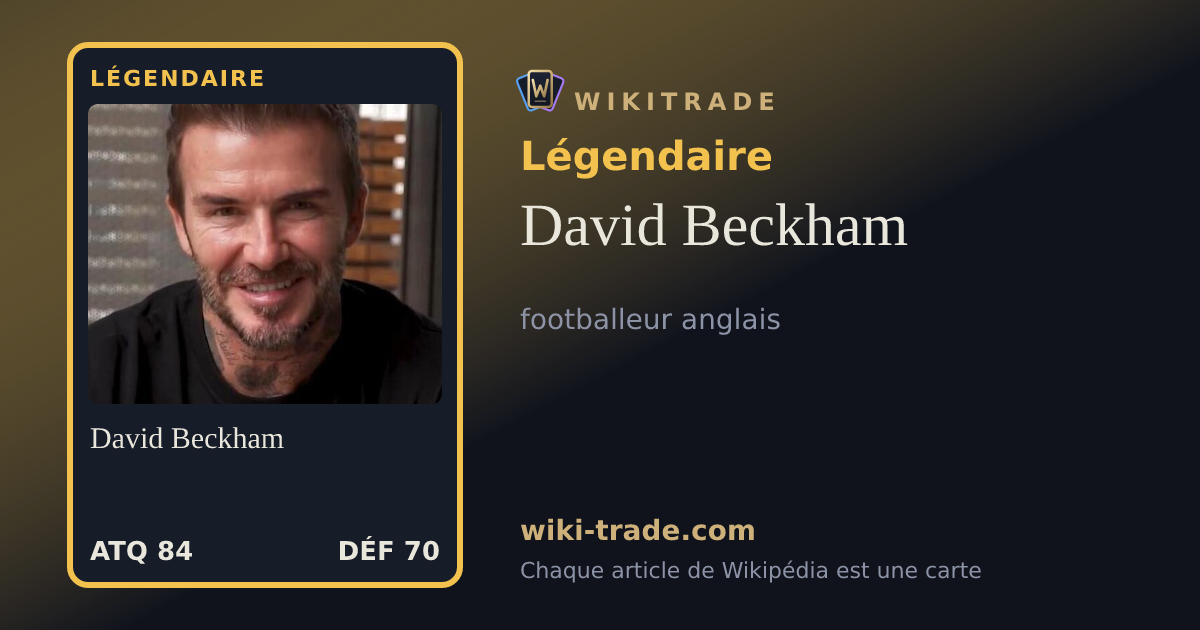 David Beckham — carte Légendaire