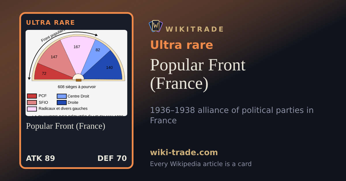 Popular Front (France) — Ultra rare card