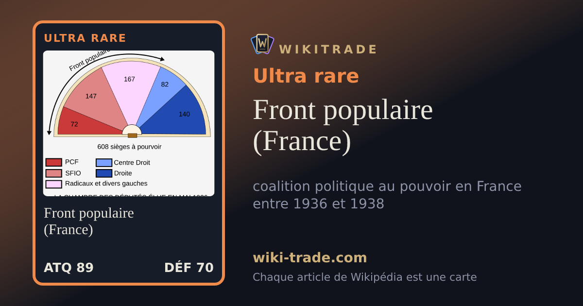 Front populaire (France) — carte Ultra rare