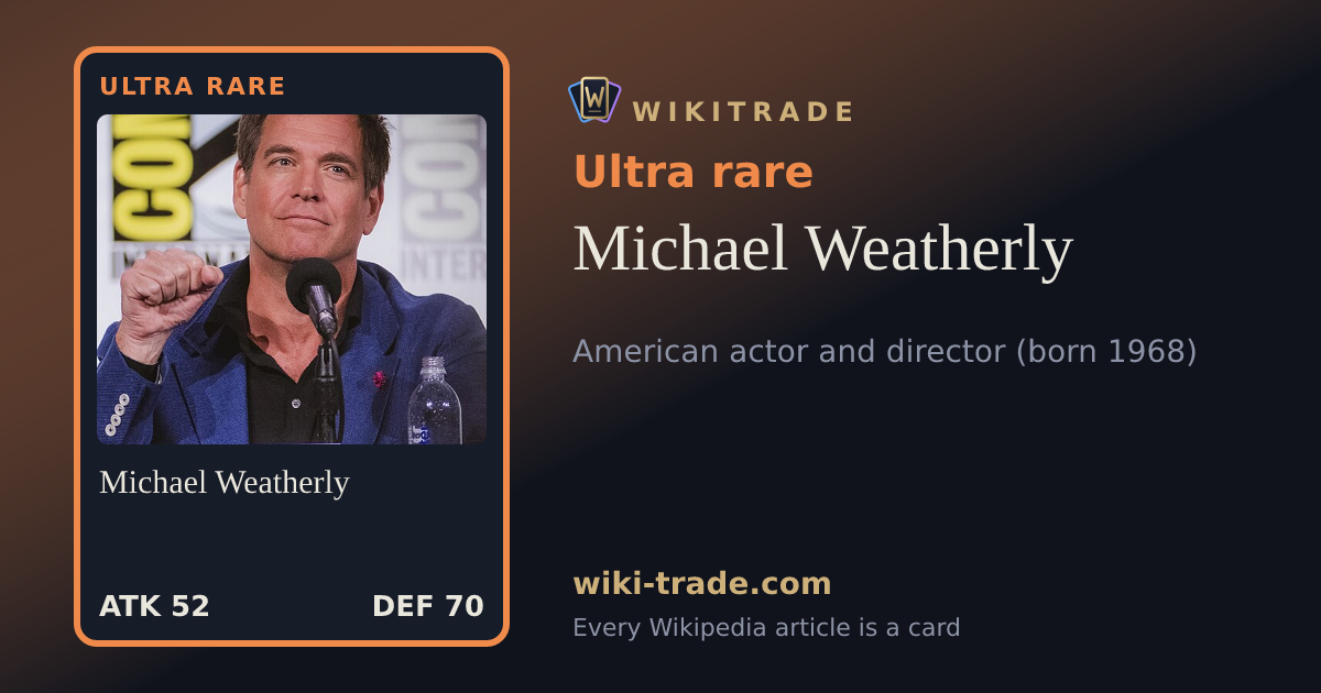 Michael Weatherly — Ultra rare card