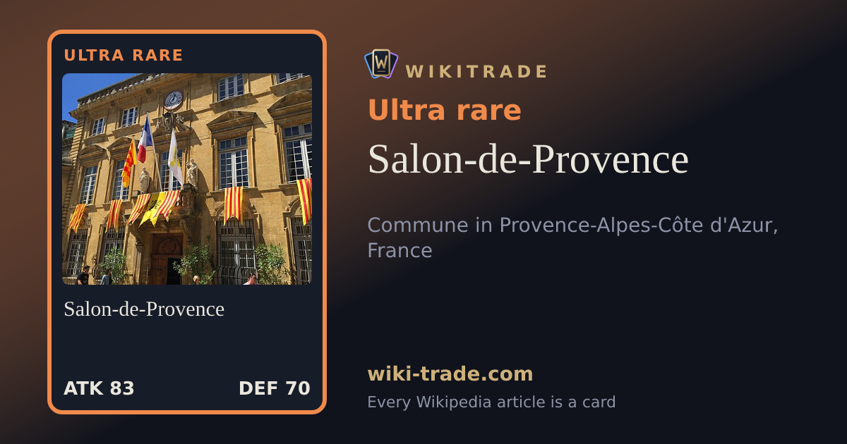 Salon-de-Provence — Ultra rare card