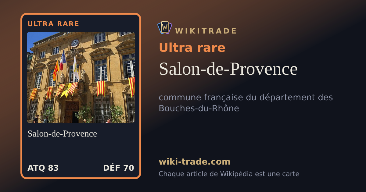 Salon-de-Provence — carte Ultra rare