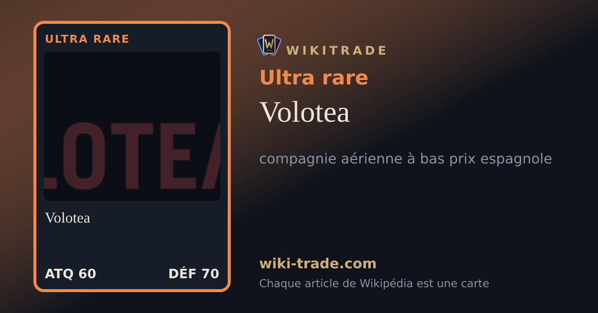 Volotea — carte Ultra rare