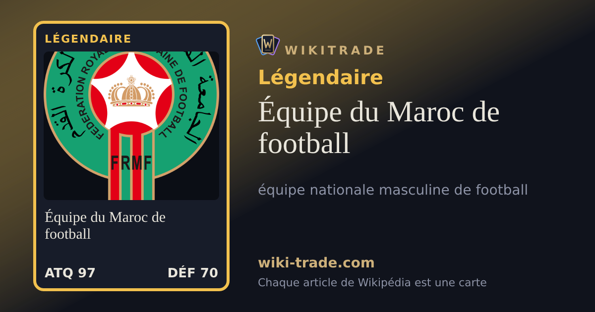 Équipe du Maroc de football — carte Légendaire
