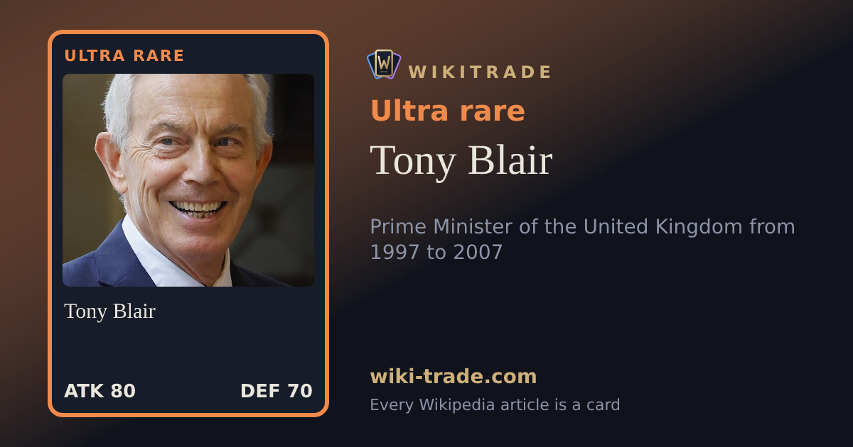 Tony Blair — Ultra rare card